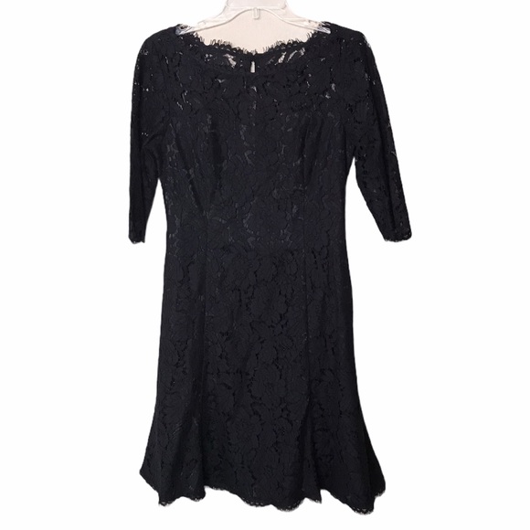 ELIZA J Lace Tulip Dress Black Sz 8
